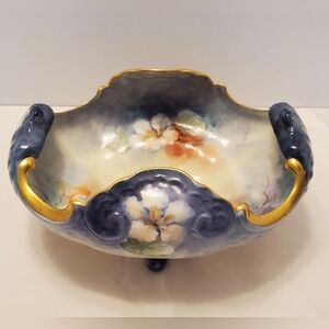 M.Z. Austria Porcelain Footed Bowl